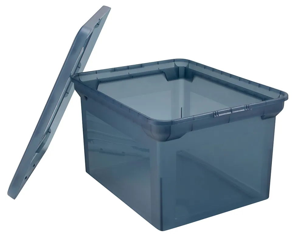 Office Depot® Brand File Tote, 35 Qt, Letter/Legal Size, 10-13/16"H x 13-5/8"W x 18"D, Copen Blue