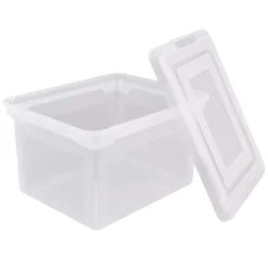 Office Depot® Brand File Tote With Snap Lid And Built In Handles, Letter/Legal Size, 18