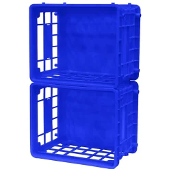 Office Depot® Brand Filing/Stacking Crate, Medium Size, Blue