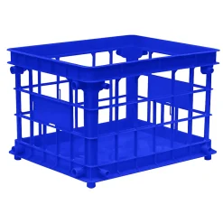 Office Depot® Brand Filing/Stacking Crate, Medium Size, Blue