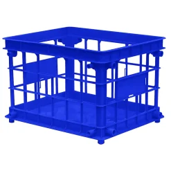Office Depot® Brand Filing/Stacking Crate, Medium Size, Blue