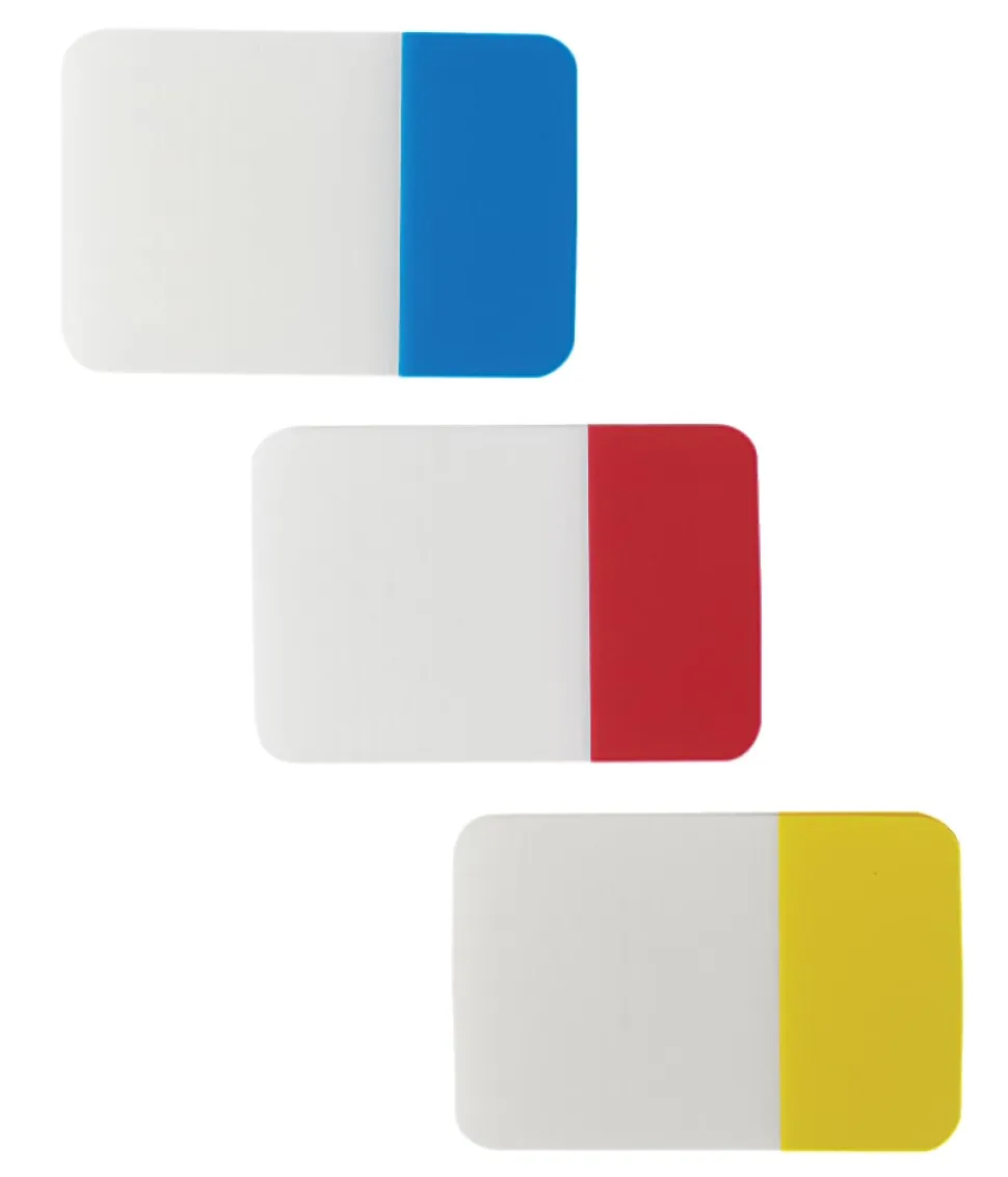Office Depot® Brand Filing Tabs, 1" x 1 1/2", Assorted Colors, 22 Tabs Per Pad, Pack Of 3 Pads
