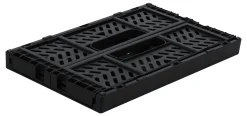 Office Depot® Brand Folding Stacking Storage Crate, 3-5/16”H x 8-5/16”W x 5-3/4”D, Black
