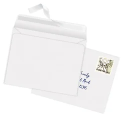 Office Depot® Brand Greeting Card Envelopes, A4, 4-1/4” x 6-1/4”, Clean Seal, White, Box Of 25