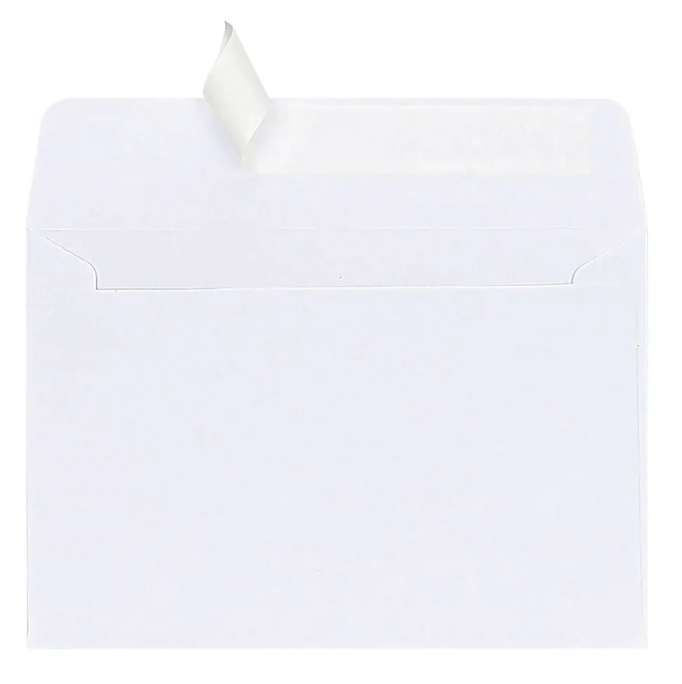 Office Depot® Brand Greeting Card Envelopes, A4, 4-1/4” x 6-1/4”, Clean Seal, White, Box Of 25
