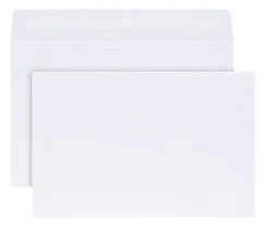 Office Depot® Brand Greeting Card Envelopes, A9, 5-3/4" x 8-3/4", Gummed Seal, White, Box Of 100