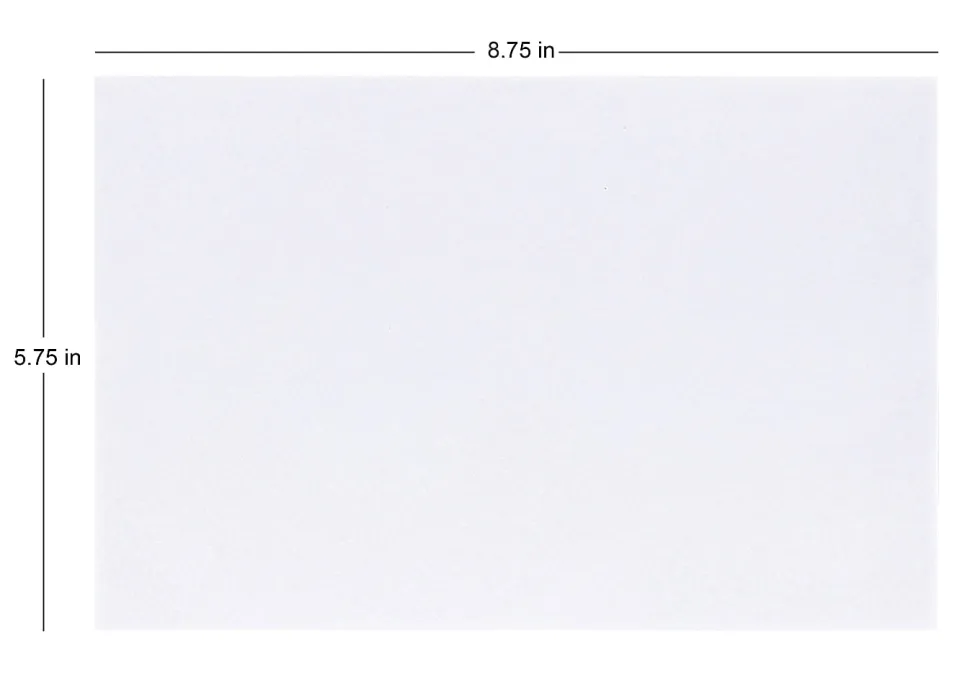 Office Depot® Brand Greeting Card Envelopes, A9, 5-3/4" x 8-3/4", Gummed Seal, White, Box Of 100