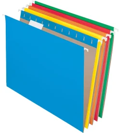 Office DepotĀ® Brand Hanging File Folders, Letter Size, Assorted Colors, Box Of 25