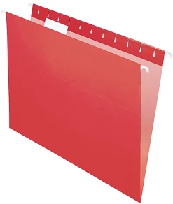 Office DepotĀ® Brand Hanging Folders, Letter Size, Red, Box Of 25