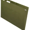 Office Depot® Brand Hanging Folders, 1/5 Cut, Legal Size, 100% Recycled, Green, Pack Of 25
