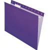 Office Depot® Brand Hanging Folders, Letter Size, 1/5 Tab Cut, Violet, Box Of 25