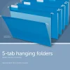 Office Depot® Brand Hanging Folders, Letter Size, Blue, Box Of 25