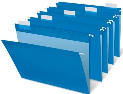 Office Depot® Brand Hanging Folders, Letter Size, Blue, Box Of 25