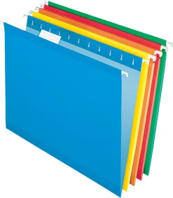 Office DepotĀ® Brand Hanging Folders, Letter Size, Assorted, Box Of 25