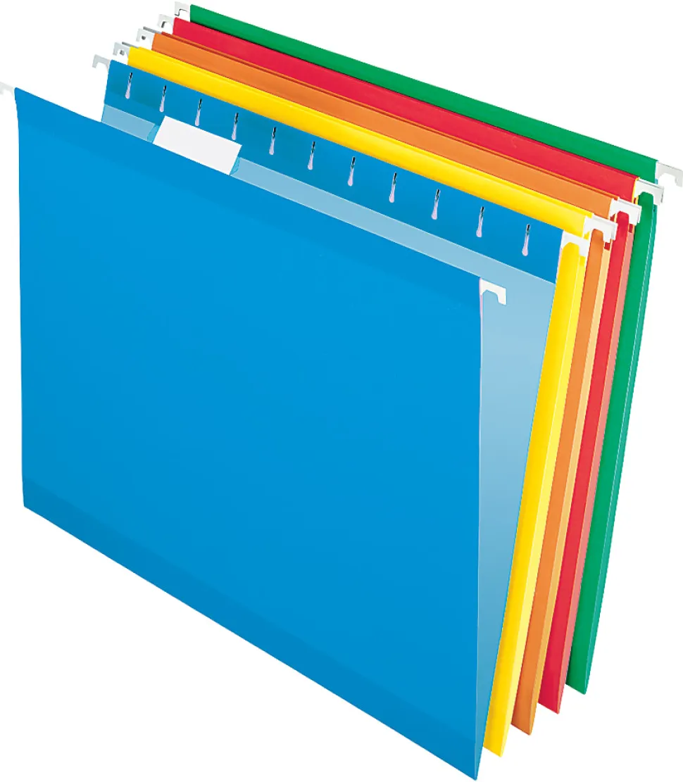 Office Depot® Brand Hanging Folders, Letter Size, Assorted, Box Of 25