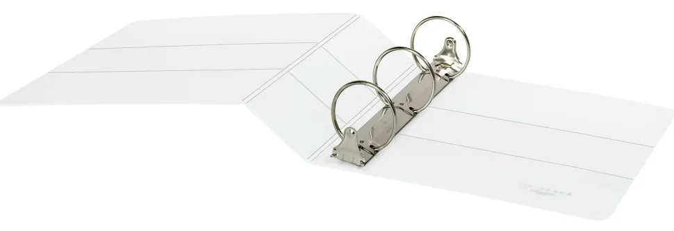 Office Depot® Brand Heavy-Duty Nonstick View 3-Ring Binder, 3" Round Rings, White
