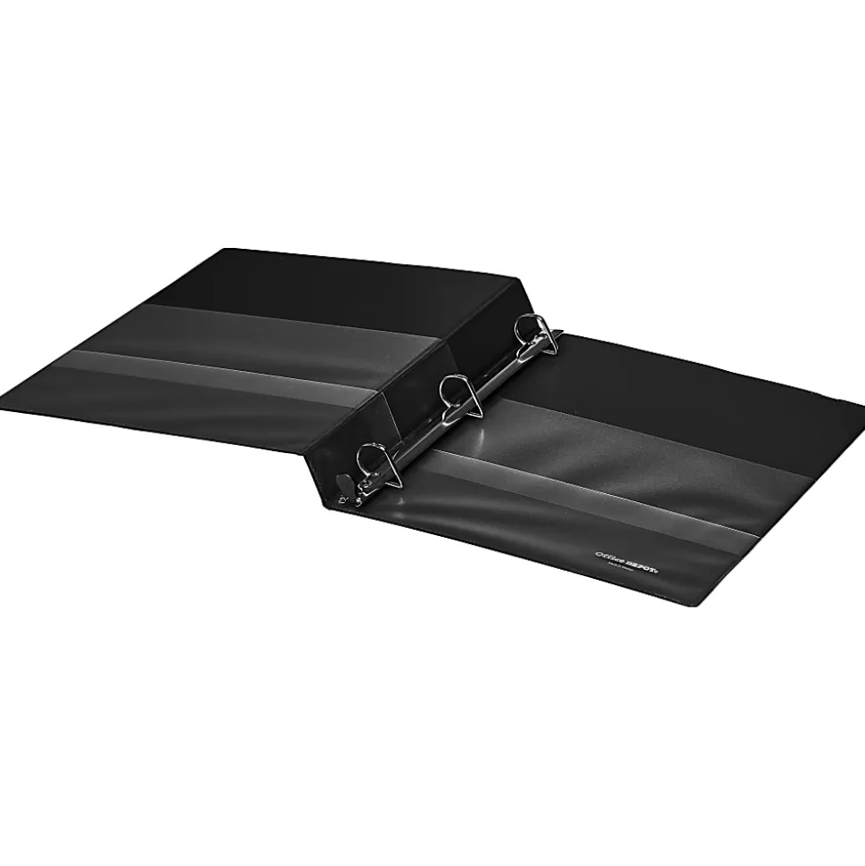 Office Depot® Brand Heavy-Duty 3-Ring Binder, 1" D-Rings, Black