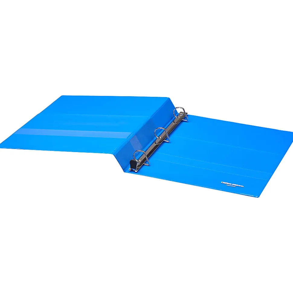 Office Depot® Brand Heavy-Duty 3-Ring Binder, 1" D-Rings, 49% Recycled, Blue