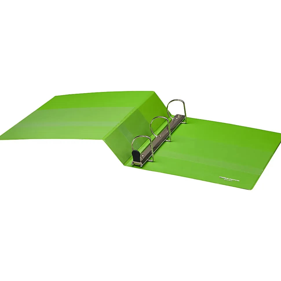 Office Depot® Brand Heavy-Duty View 3-Ring Binder, 2" D-Rings, Army Green
