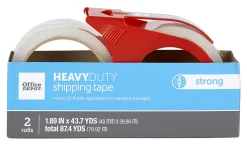 Office Depot® Brand Heavy-Duty Shipping Packing Tape With Dispenser, 1.89