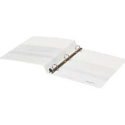 Office DepotĀ® Brand Heavy-Duty View 3-Ring Binder, 1" D-Rings, 49% Recycled, White