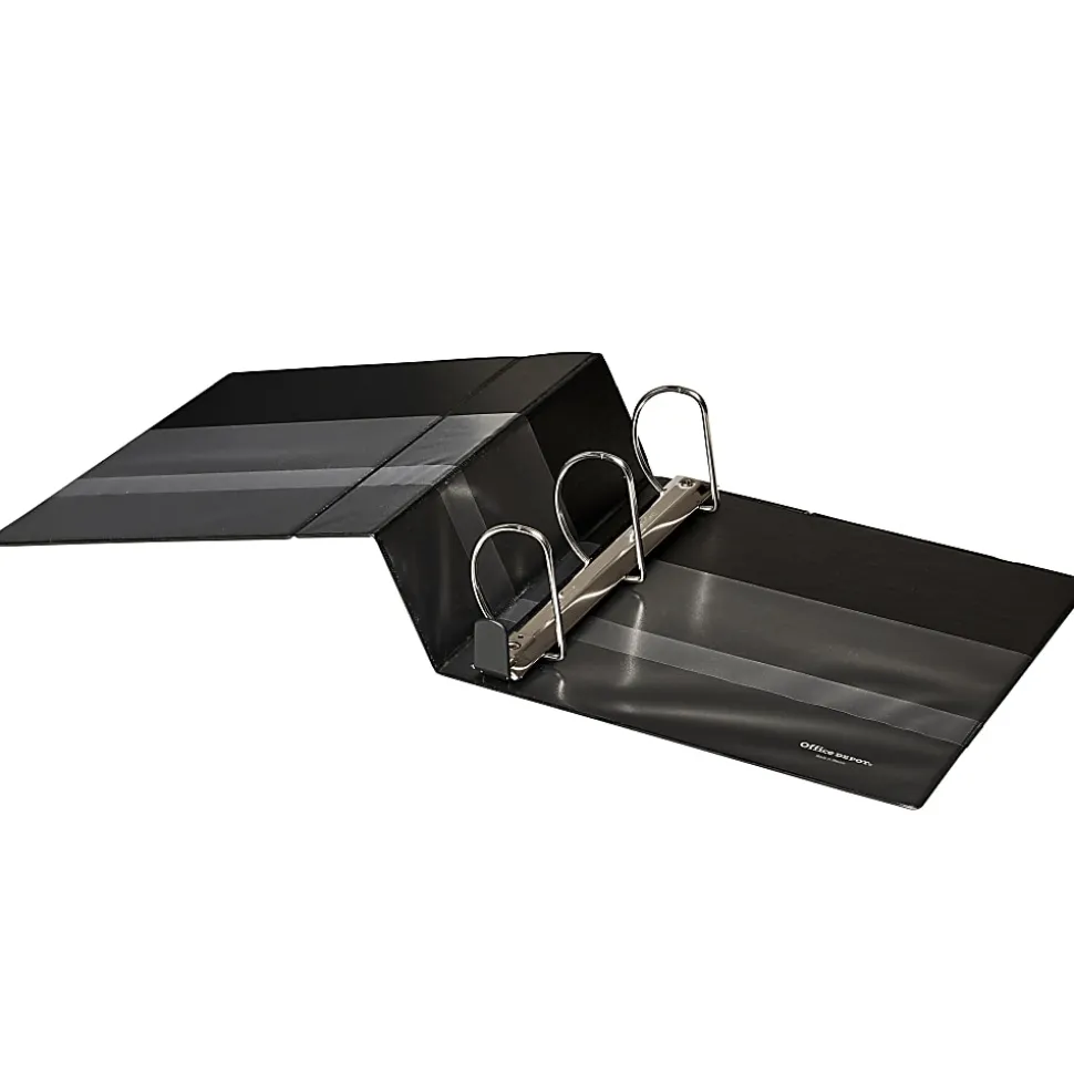 Office Depot® Brand Heavy-Duty 3-Ring Binder, 4" D-Rings, Black