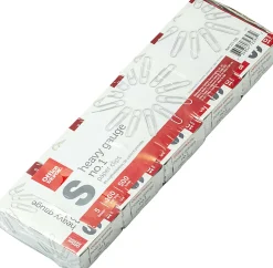 Office Depot® Brand Heavy Gauge Paper Clips, No. 1, Small, Silver, Pack Of 5 Boxes, 100 Clips Per Box, 500 Total