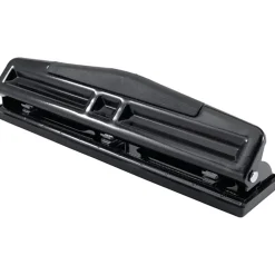 Office Depot® Brand 3-Hole Adjustable Punch, Black