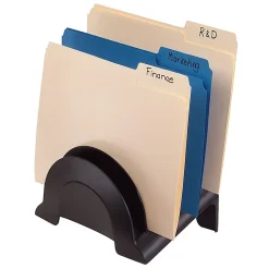 Office Depot® Brand Incline Sorter, 6 Compartments, Black