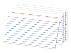 Office Depot® Brand Index Cards, Ruled, 5" x 8", White, Pack Of 300, OD10003