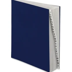 Office DepotĀ® Brand Index Desk Sorter, Letter Size, A - Z, Navy, 20 Tabs