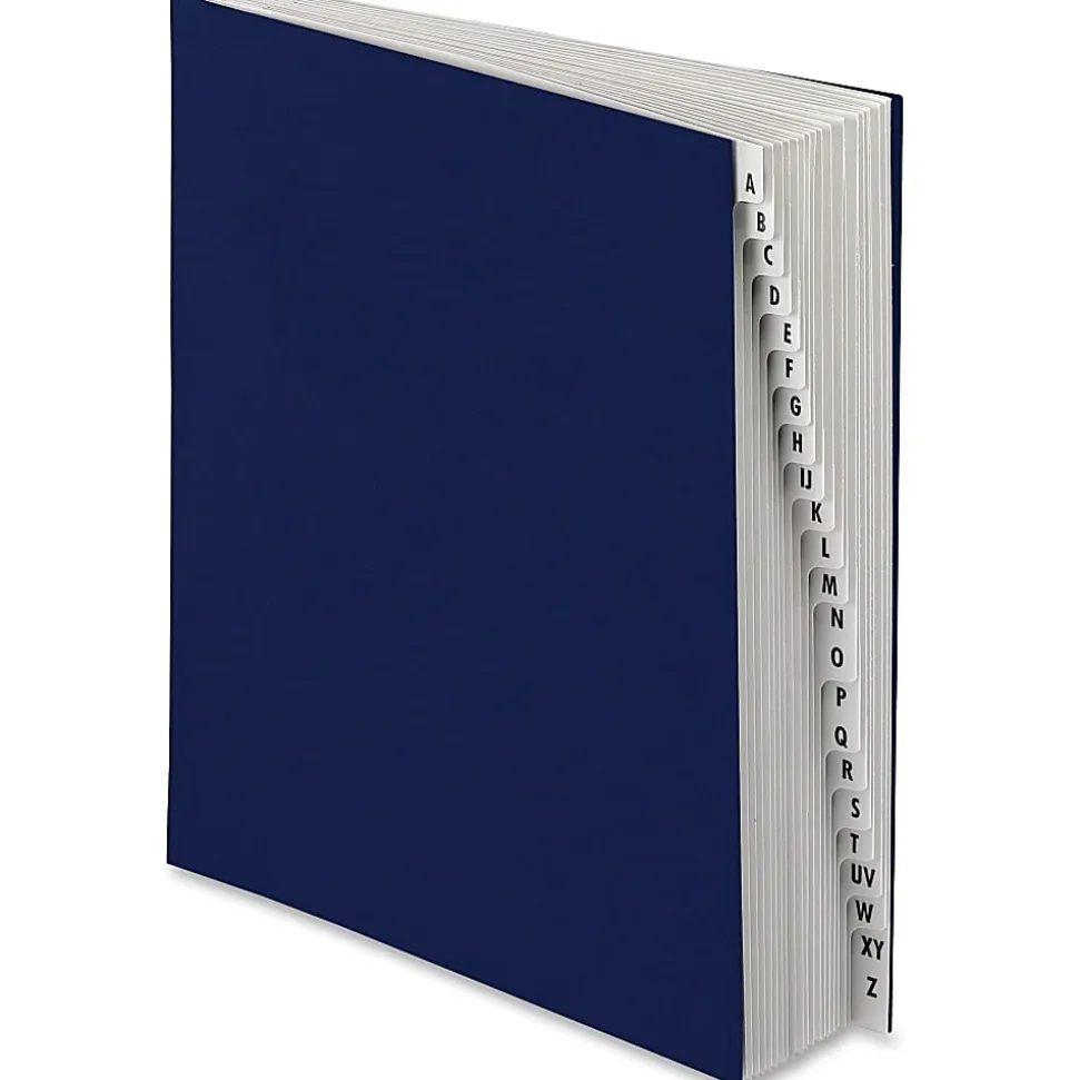 Office Depot® Brand Index Desk Sorter, Letter Size, A - Z, Navy, 20 Tabs