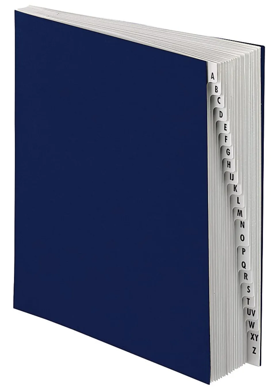 Office Depot® Brand Index Desk Sorter, Letter Size, A - Z, Navy, 20 Tabs