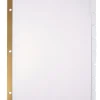 Office Depot® Brand Index Dividers, 8 Tabs, 8 1/2" x 11", White, Pack Of 5