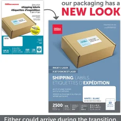 Office Depot® Brand Inkjet/Laser Shipping Labels, Rectangle, 2