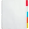 Office Depot® Brand Insertable Extra-Wide Dividers With Big Tabs, Assorted Colors, 5-Tab