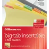 Office Depot® Brand Insertable Dividers With Big Tabs, Buff, Assorted Colors, 5-Tab