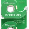 Office Depot® Brand Invisible Tape With Dispenser, 3/4" x 600", Pack Of 2
