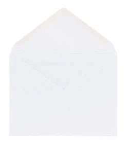Office DepotĀ® Brand Invitation Envelopes, A2, 4-3/8" x 5-3/4", Gummed Seal, White, Box Of 100