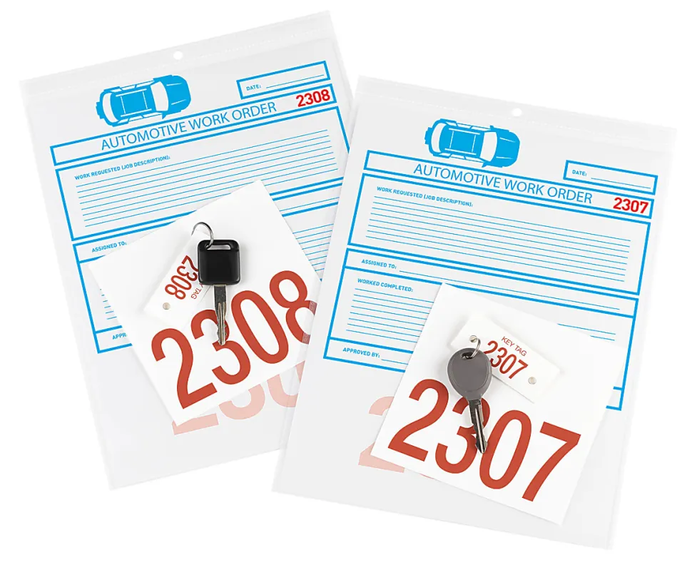 Office Depot® Brand Job Ticket Holders, 9" x 12", Non-Glare, Pack Of 10
