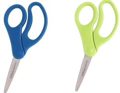 Office Depot® Brand Kids' Scissors, 5", Pointed Tip, Assorted Colors, Pack Of 12 Scissors