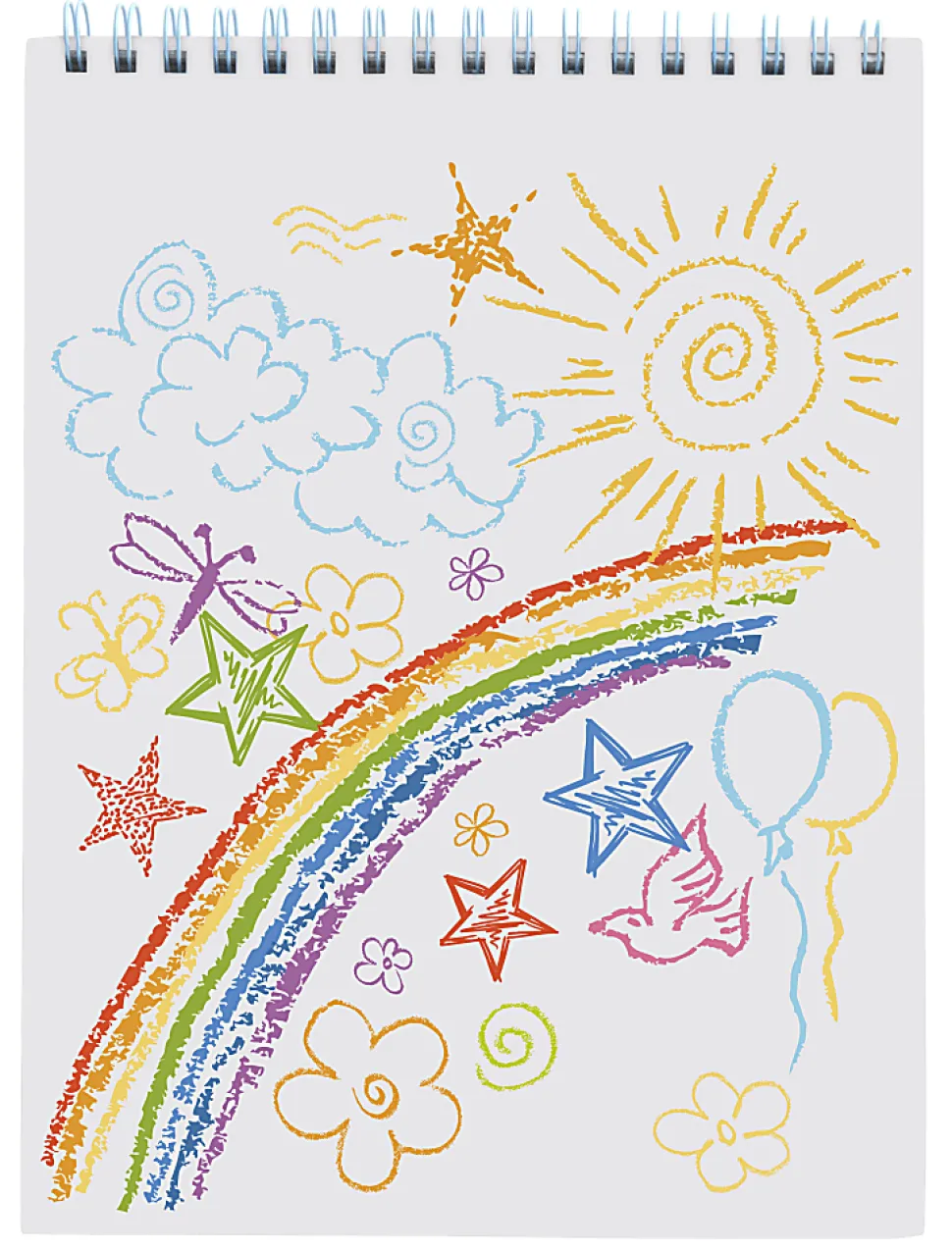 Office Depot® Brand Kids' Sketchbook, 9" x 12", 72 Sheets, White