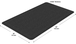 Office DepotĀ® Brand K-Marble Foot Anti-Fatigue Mat, 36" x 60", Black/White