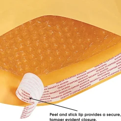 Office Depot® Brand Kraft Self-Seal Bubble Mailers, #2, 8 1/2" x 12", Pack Of 25