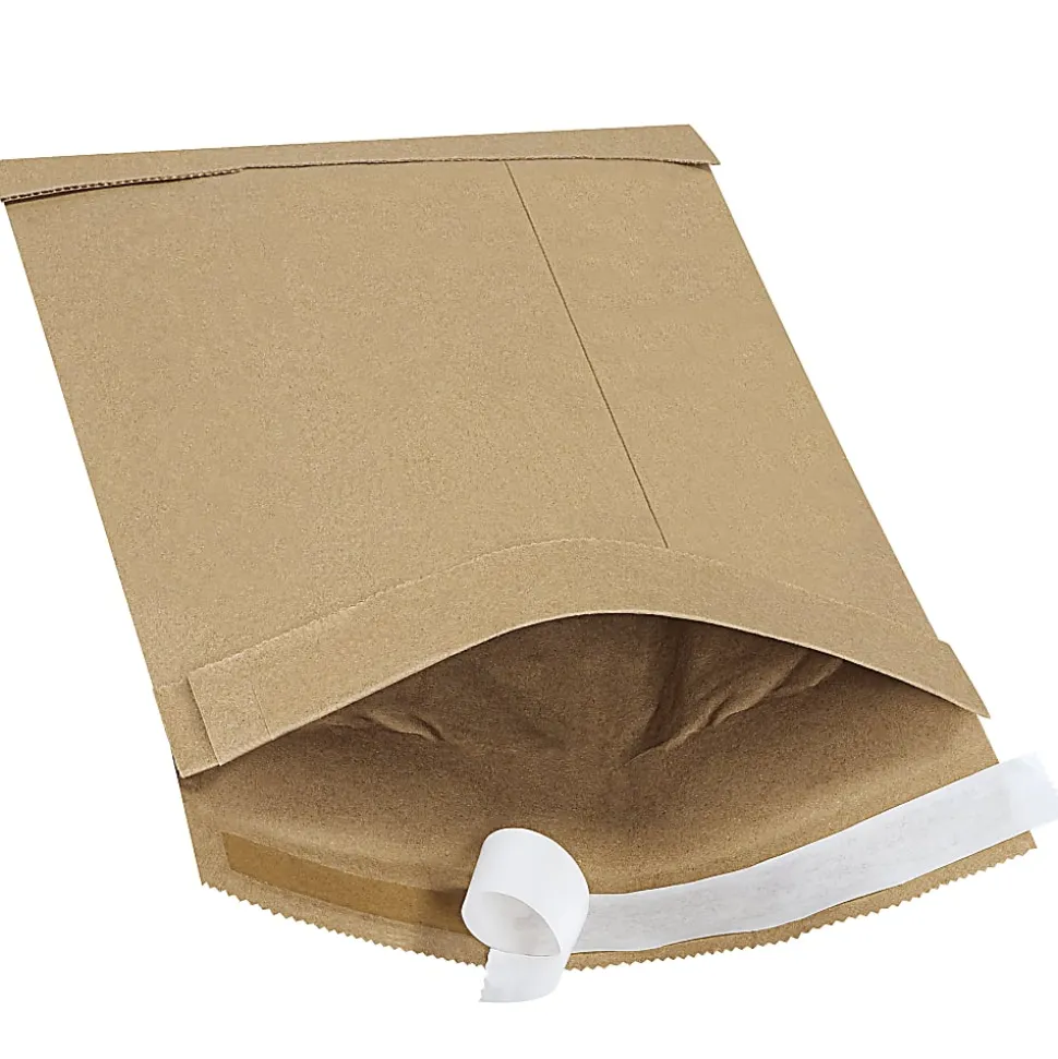Office Depot® Brand Kraft Self-Seal Padded Mailers, #1, 7 1/4" x 12", Pack Of 100