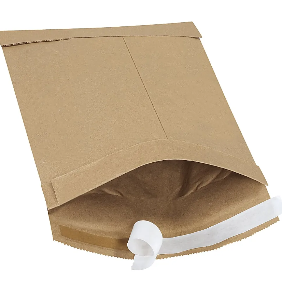 Office Depot® Brand Kraft Self-Seal Padded Mailers, #0, 6" x 10", Pack Of 250