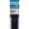 Office Depot® Brand Lead Refills, 0.7 mm, HB Hardness, Tube Of 12 Leads, Pack Of 3 Tubes
