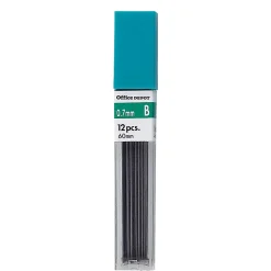 Office Depot® Brand Lead Refills, 0.7 mm, B Hardness, Tube Of 12 Leads, Pack Of 3 Tubes