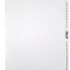 Office Depot® Brand Legal Index Exhibit Unpunched Dividers With Laminated Tabs, Black/White, A-Z