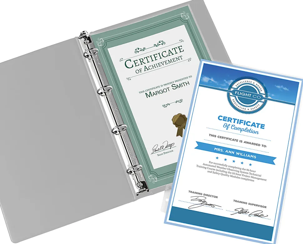 Office Depot® Brand Legal Size Sheet Protectors, 8-1/2" x 14", Non-Glare, Box Of 5